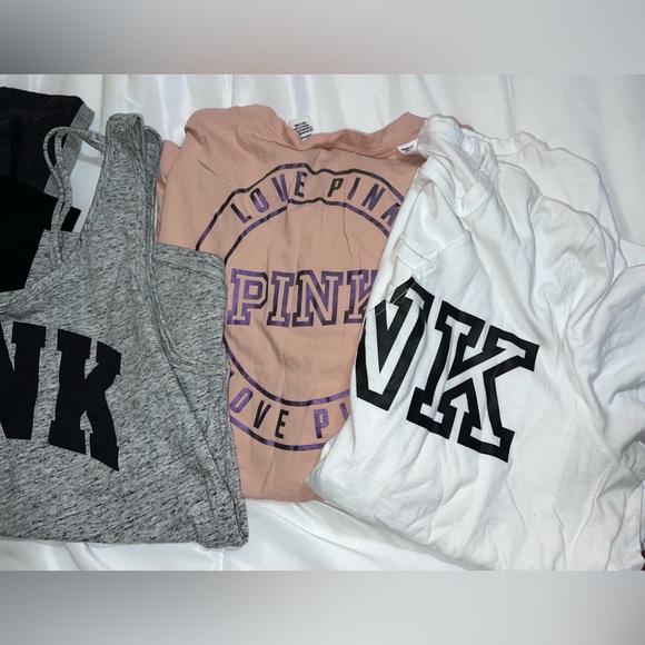 PINK Bundle - leggings and shirts!! - Picture 2 of 12